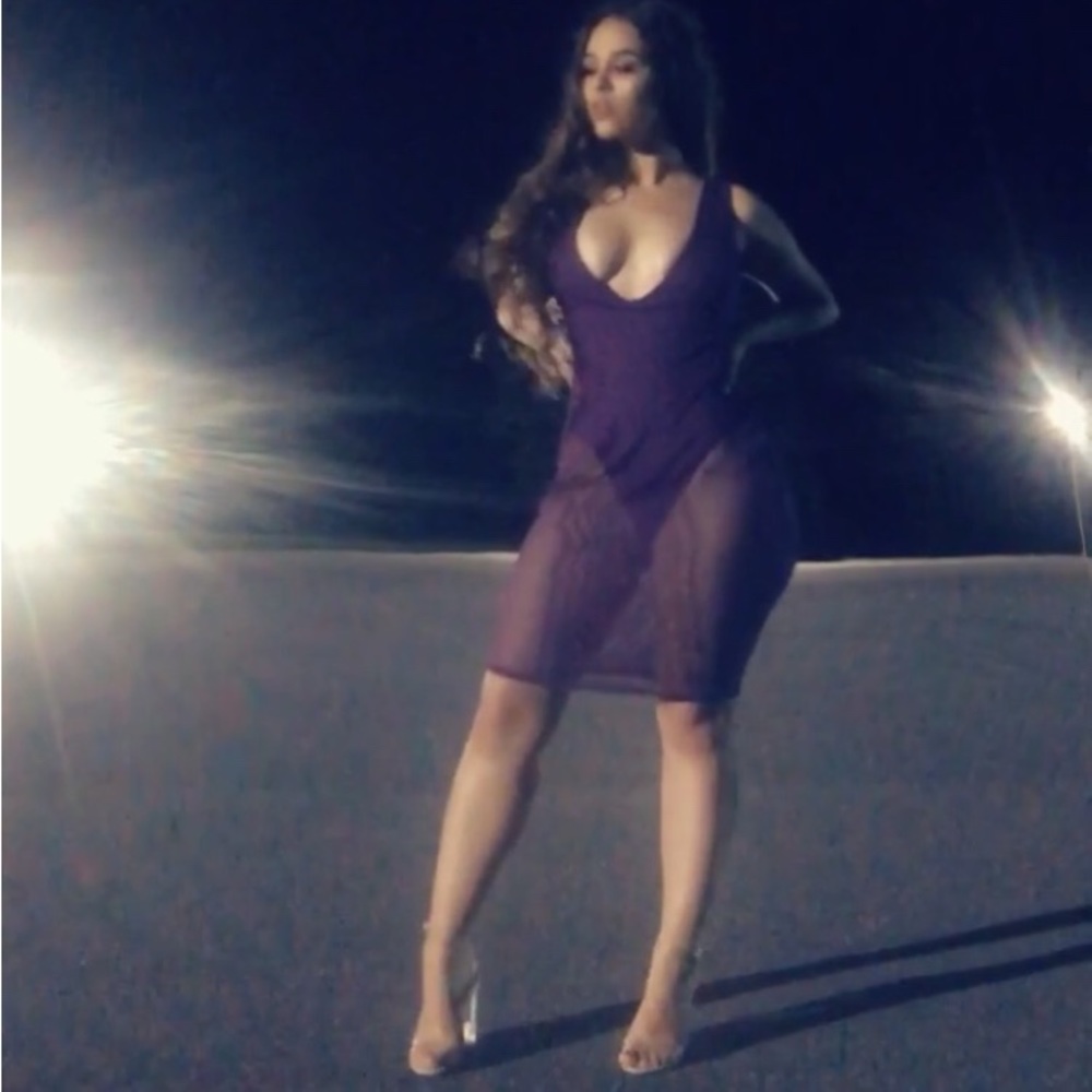 Sexy Purple Party Dress